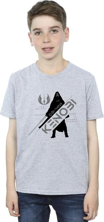 Actual product image Star Wars Boys Obi-Wan Kenobi Jedi Knight T-Shirt (140, 146)