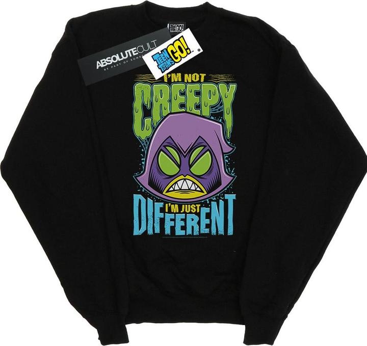Actual product image Girls Teen Titans Go Creepy Raven Sweatshirt (128)