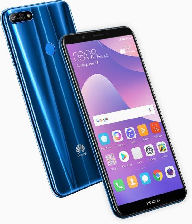 Produktbild Huawei Y7 2018 (16 GB, Blue, 5.99", Dual SIM + SD, 13 Mpx, 4G)