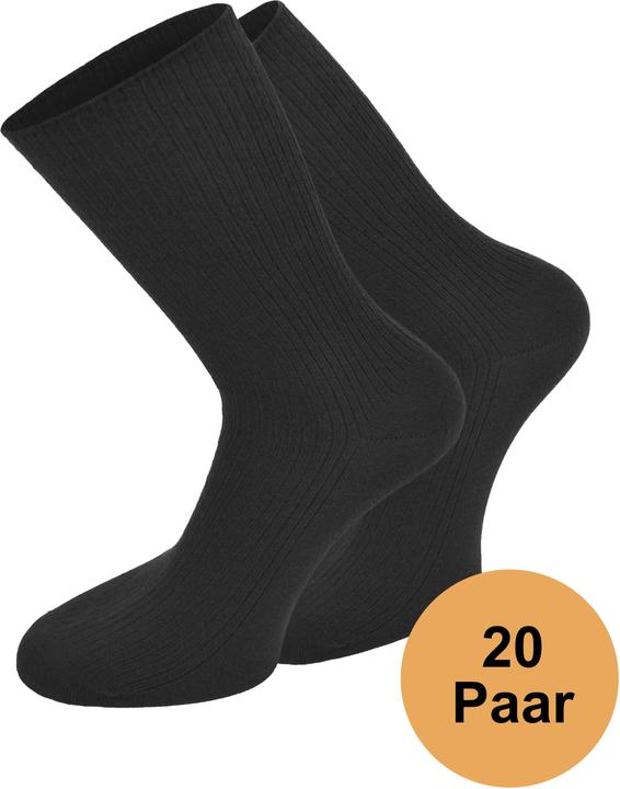 Produktbild Normani 20 Paar Socken Unisex Business Socks Baumwollsocken Berufssocken - 9685 (35 - 38)