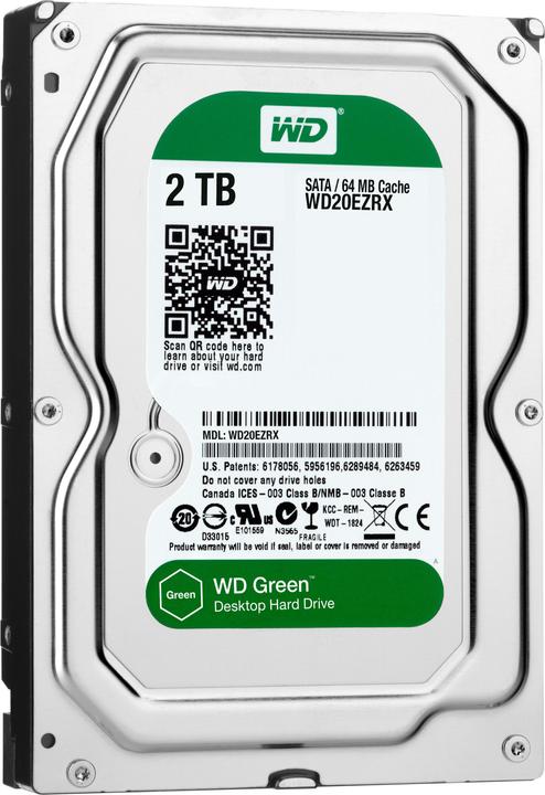 Actual product image WD Caviar Green 2TB (2 TB, 3.5")