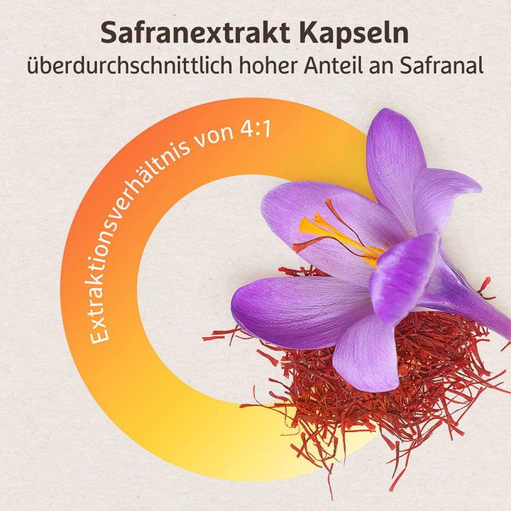 Produktbild Effective Nature Safran Extrakt mit Acerola (180 Stück, Kapseln, 180 g)