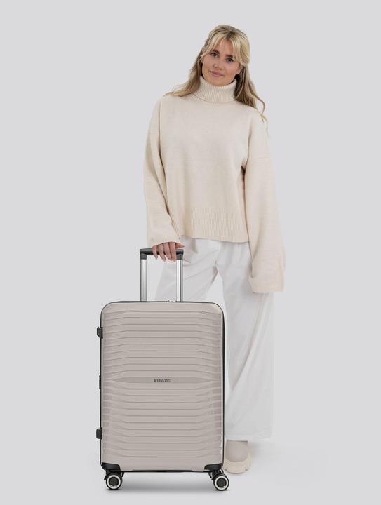 Actual product image Stratic Shine 4-wheel trolley 65 cm with expansion fold (69 l, M (50 - 90l))