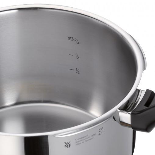 Produktbild WMF Schnellkochtopf 8,5l inkl. Einsatz Dampfkochtopf Perfect Plus Induktion (22 cm, Dampfkochtopf)