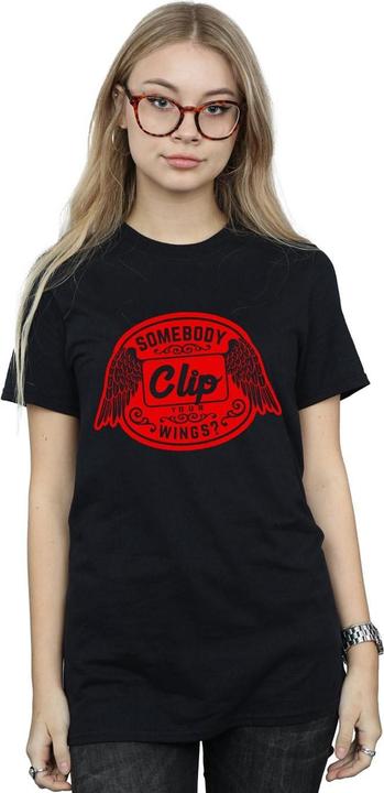 Actual product image Supernatural Womens/Ladies Clip Your Wings Cotton Boyfriend T-Shirt (3XL)