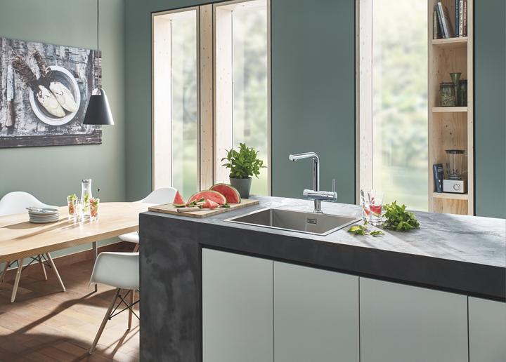 Image du produit Grohe Robinet de cuisine avec fonction filtre Blue chromé brillant 30385000
