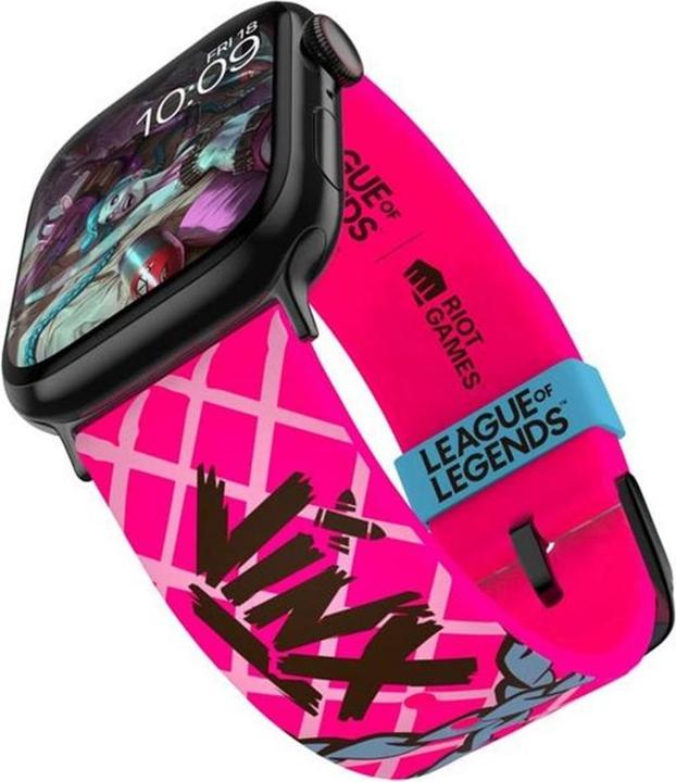 Moby Fox League of Legends bracelet pour smartwatch Jinx (22 mm, Acier inoxydable, Silicone, 3, 4, Apple Watch Series 1)