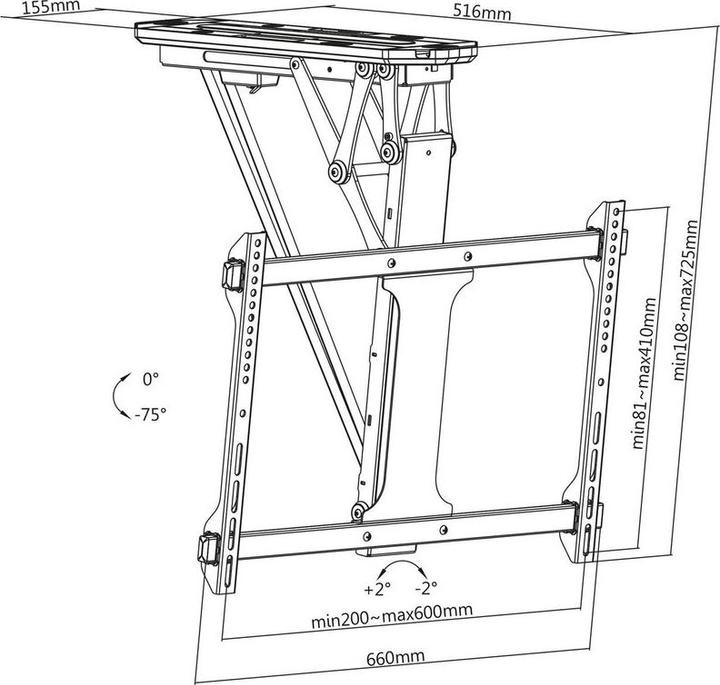 Actual product image Xantron DEHA-600E (Ceiling, 70", 35 kg)