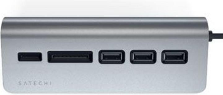 Immagine prodotto Satechi Mozzo in alluminio USB-C (USB-C, 5 Porti)