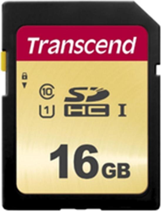 Produktbild Transcend SDHC 500S 16GB Class 10 UHS-I U1 V30 (16 GB, SDHC, U1, UHS-I)