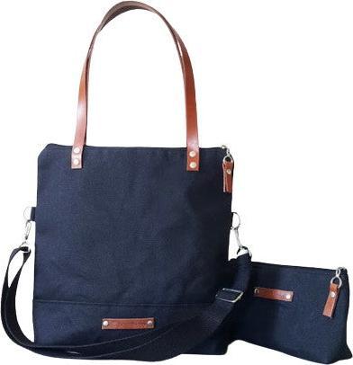 Produktbild Only-Bags.Store Tragetasche aus gewachstem Canvas in CHARCOAL BLACK