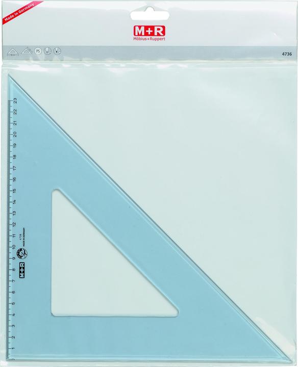 Actual product image M+r Angle 45deg 20cm smoke transparent scale 13cm (220 mm)