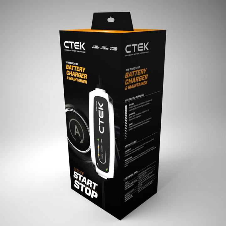 Produktbild Ctek CT5 S&S Lead Acid Charger 12V/5A (12V, 3.80 A)