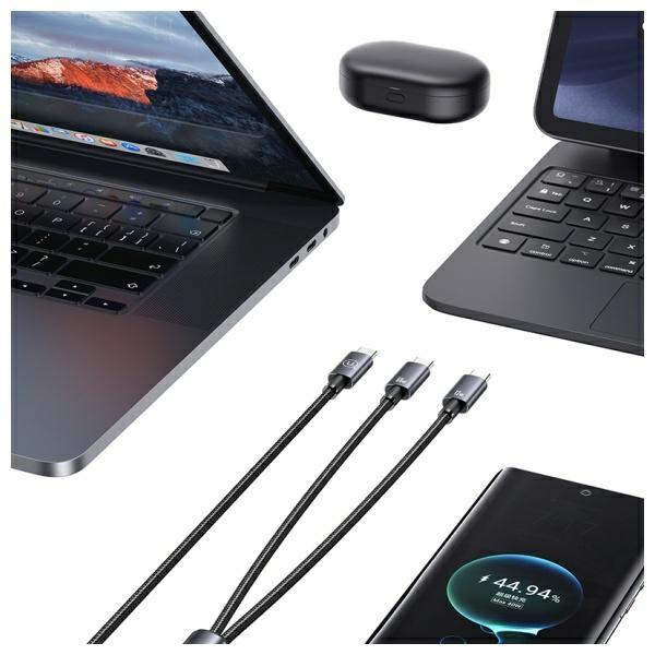 Image du produit Usams 2 en 1 USB - C (1.20 m, USB 2.0)