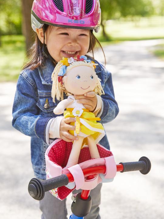 Image du produit Haba Siège de bicyclette pour poupée - Pré fleuri