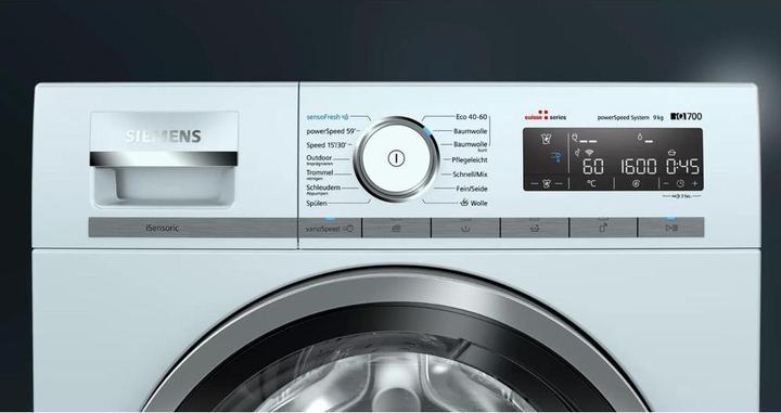 Actual product image Siemens Fully automatic washing machine (9 kg, Left, CH plug)