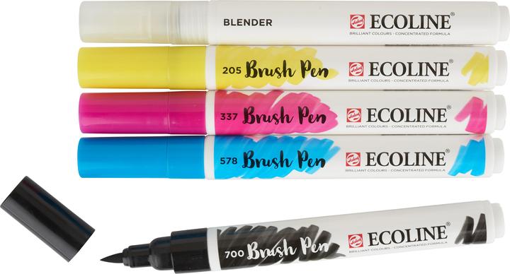 Actual product image Talens Ecoline brush spring (Multicoloured, White, 5 x)