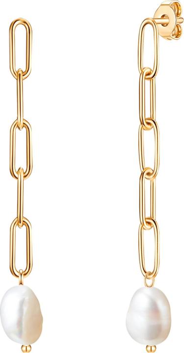 Produktbild Valero Pearls Damen Edelstahl Süsswasser-Zuchtperle gelbgold - 24333 (Edelstahl)