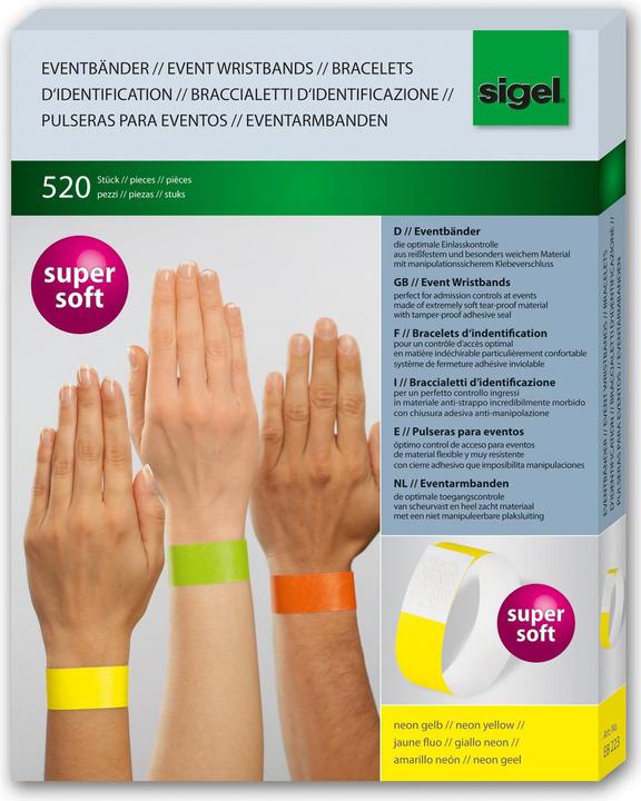 Image du produit Sigel Bandes événementielles Super Soft (25 mm)