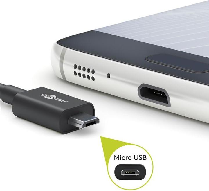 Produktbild Goobay USB- / Stromkabel (1 m, USB 2.0)