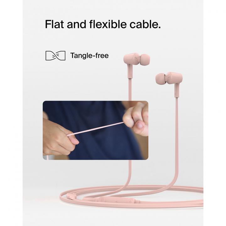 Produktbild Belkin Rockstar In Ear Kopfhörer Kabel, USB-C, rosa G3H0002hqPKV2 (NC, Kabelgebunden)