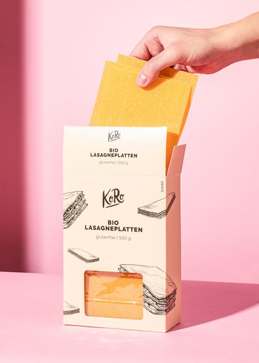 Produktbild KoRo Bio glutenfreie Lasagne aus Mais und Reismehl (500 g)