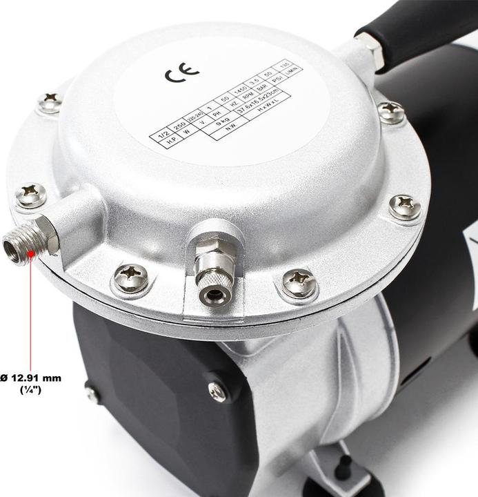 Produktbild Wiltec Unterdruck Membranpumpe 128-135 l/min AS29 ölfrei Klimaanlage