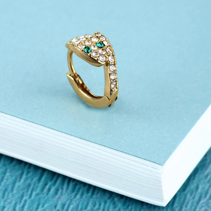 Actual product image La Petite Story Snake Single Earring (Brass, Crystal)