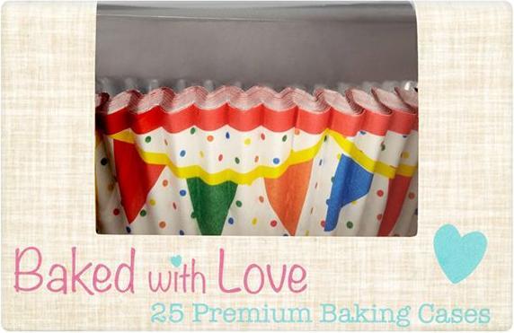 Produktbild Baked With Love Wimpel Muffin und CupcakeFormen (25er Pack)
