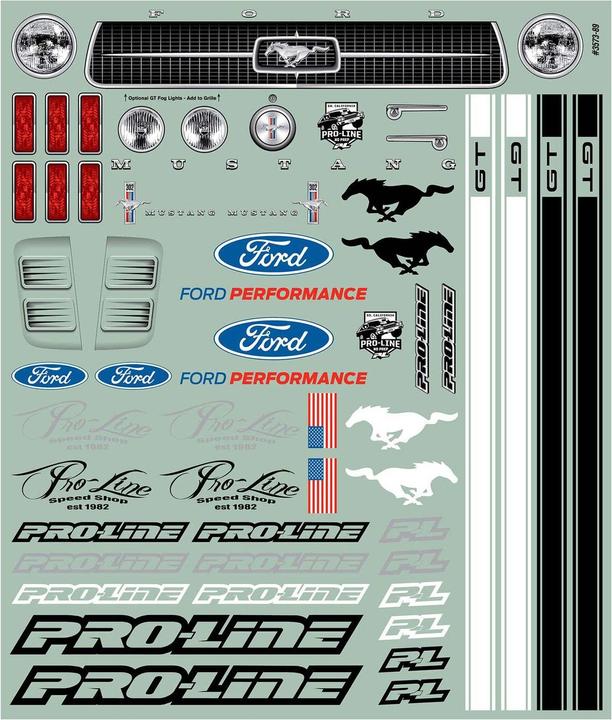 Produktbild Proline Karosserie Ford Mustang 1967 Drag unlackiert, 1:10