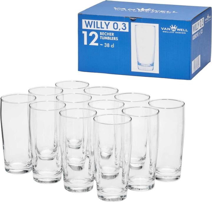 Actual product image Wellco Arcoroc WILLY spout calibrated 0.3 l (0.30 l, 12 x)