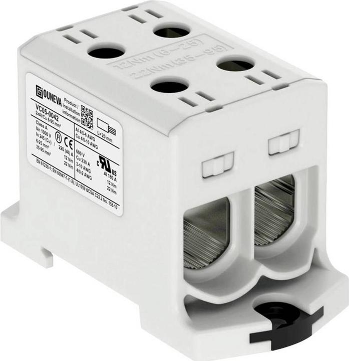 Actual product image Ouneva Group VC05-0042 Distribution block grey 1 pc. (Terminal strips)
