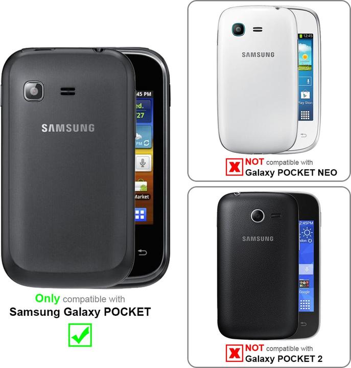 Actual product image Cadorabo TPU S-Line Cover (Samsung Galaxy Pocket)