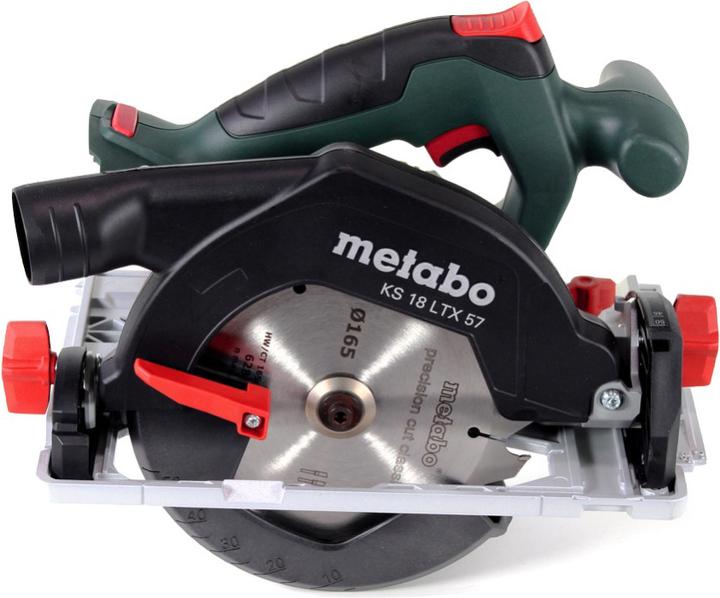 Image du produit Metabo KS 18 LTX 57 Scie circulaire portative sans fil 18 V 165 x 20 mm ( 601857840 ) + 2x 10,0 Ah