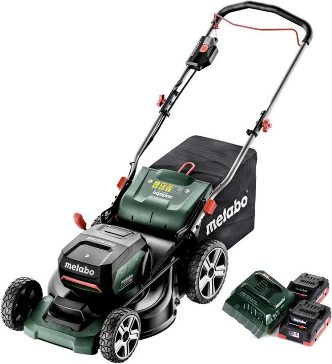 Actual product image Metabo RM 36-18 LTX BL 46 battery lawn mower 36 V ( 2x 18 V ) 46 cm brushless + 2x battery 4.0 Ah + charger (Rechargeable battery operated)