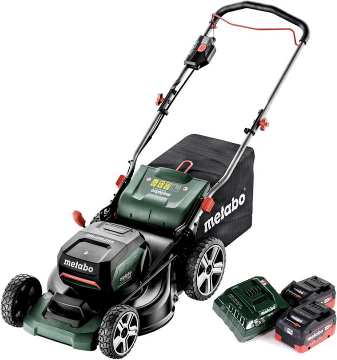 Productafbeelding Metabo RM 36-18 LTX BL 46 Accu Grasmaaier 36 V ( 2x 18 V ) 46 cm Borstelloos + 2x Accu 5,5 Ah + Lader (Oplaadbare batterij)