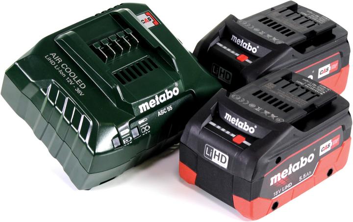 Productafbeelding Metabo RM 36-18 LTX BL 46 Accu Grasmaaier 36 V ( 2x 18 V ) 46 cm Borstelloos + 2x Accu 5,5 Ah + Lader (Oplaadbare batterij)