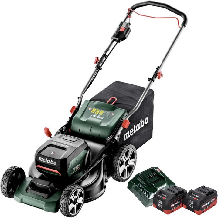 Actual product image Metabo RM 36-18 LTX BL 46 Battery lawn mower 36 V ( 2x 18 V ) 46 cm Brushless + 2x battery 10.0 Ah + (Rechargeable battery operated)