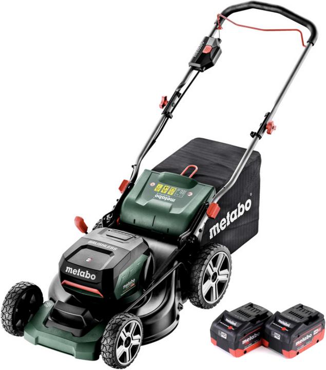 Actual product image Metabo RM 36-18 LTX BL 46 Cordless lawn mower 36 V ( 2x 18 V ) 46 cm brushless + 2x battery 5.5 Ah - (Rechargeable battery operated)