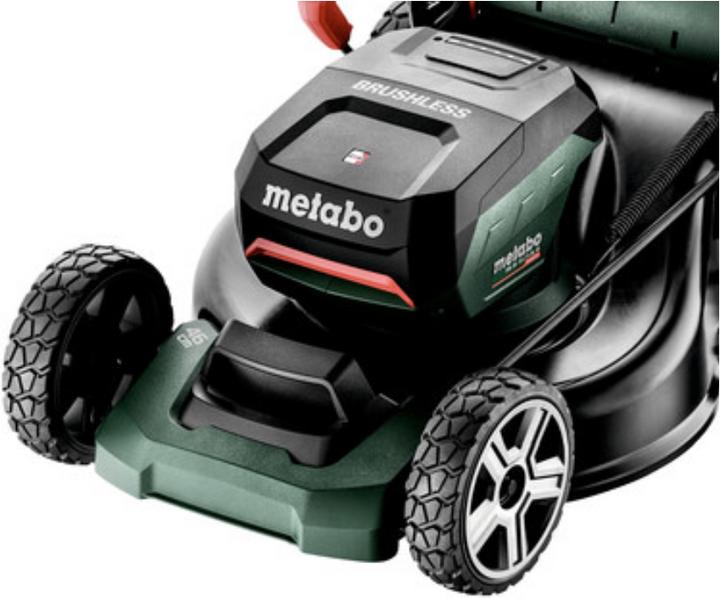 Actual product image Metabo RM 36-18 LTX BL 46 Cordless lawn mower 36 V ( 2x 18 V ) 46 cm brushless + 2x battery 5.5 Ah - (Rechargeable battery operated)