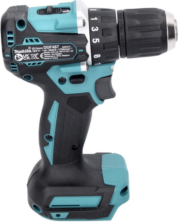 Produktbild Makita DDF 487 RF1 Akku Bohrschrauber 18 V 40 Nm Brushless + 1x Akku 3,0 Ah + Ladegerät (Akkubetrieb)