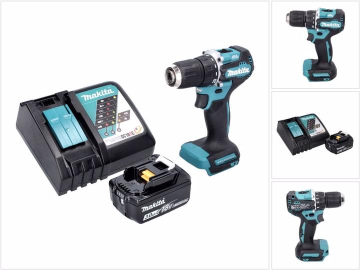 Produktbild Makita DDF 487 RF1 Akku Bohrschrauber 18 V 40 Nm Brushless + 1x Akku 3,0 Ah + Ladegerät (Akkubetrieb)