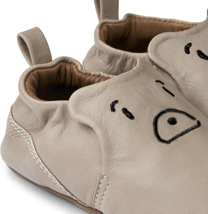 Image du produit Liewood Chaussons en cuir / Pédales Eliot avec visage d'ours Mist (28)