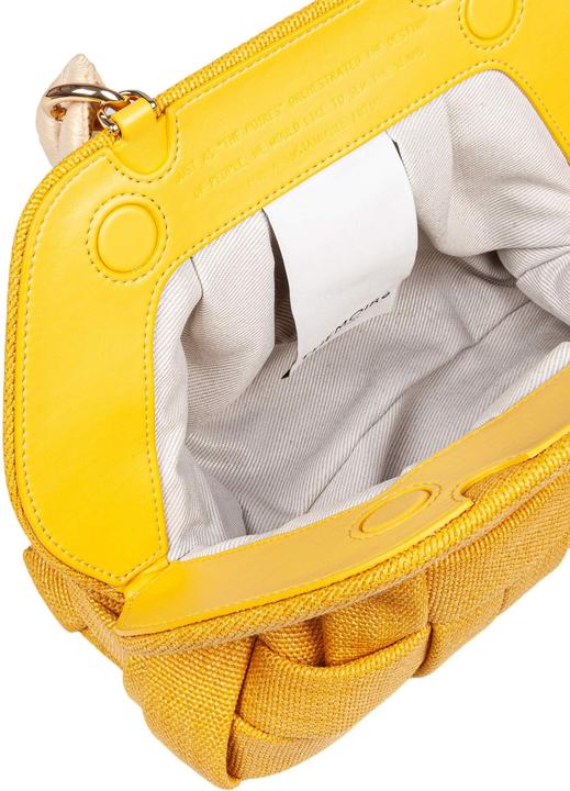 Produktbild Themoirè canvas clutch bag color yellow ocher