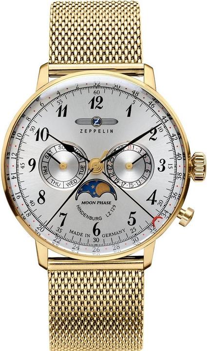 Actual product image Zeppelin Zegarek LZ129 Hindenburg 7038M-1 Quartz (Moon phase clock, 36 mm)
