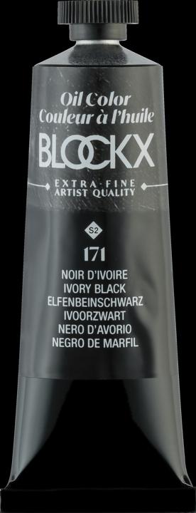 Produktbild BlockX Extrafeine Ölfarbe (Elfenbeinschwarz, 35 ml)