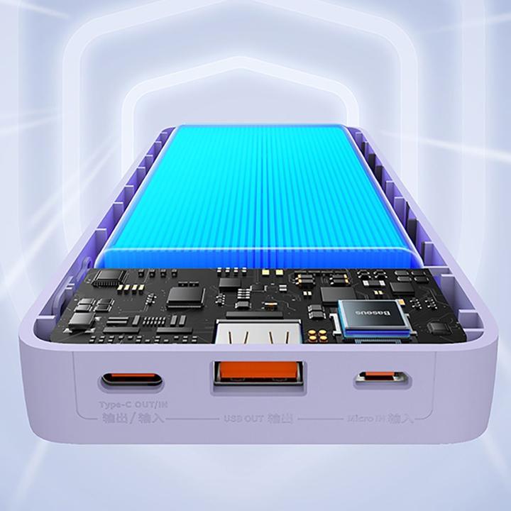 Produktbild Baseus Airpow 20000mAh 20W powerbank (purple) (20000 mAh, 20 W, 74 Wh)