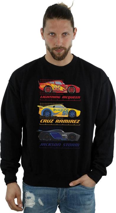 Actual product image Cars Mens Racer Profile Cotton Sweatshirt (M)