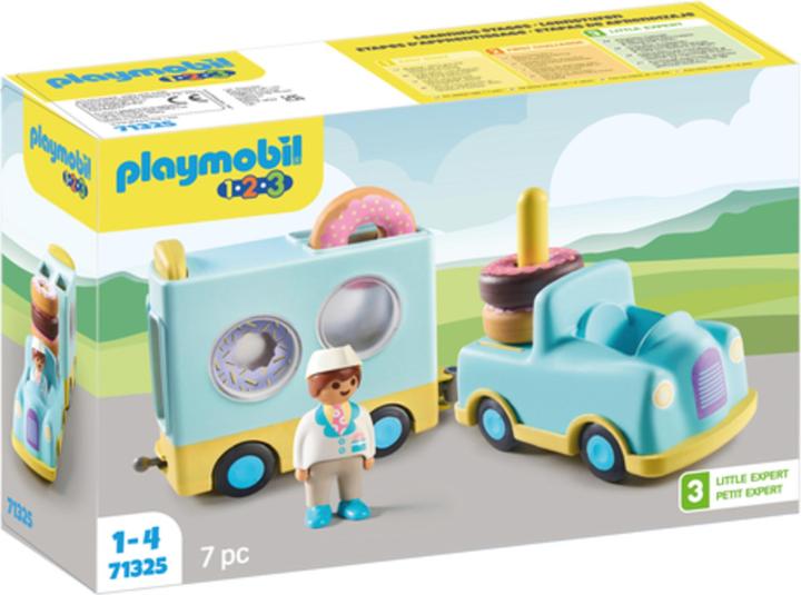 Produktbild Playmobil Verrückter Donut Truck mit Stapel- und Sortierfunktion (71325, Playmobil 1.2.3)