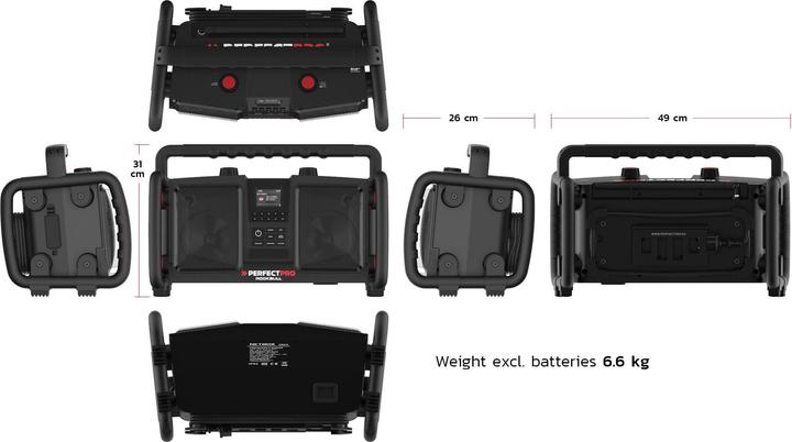 Image du produit PerfectPro Rockbull (FM, DAB+ DAB, Bluetooth)